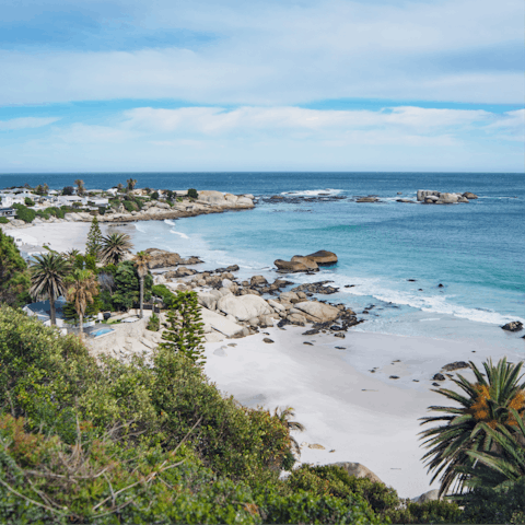 Visit the beautiful Clifton Beach and find palm-lined shores with crystal-blue seas