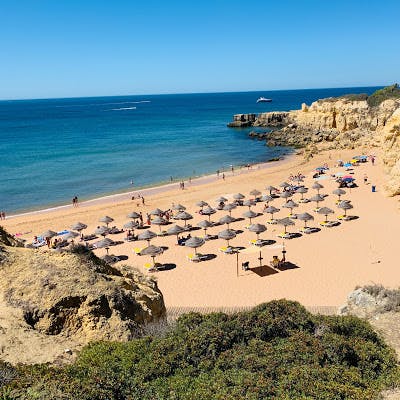 Bask on the glorious sandy beaches of the Algarve