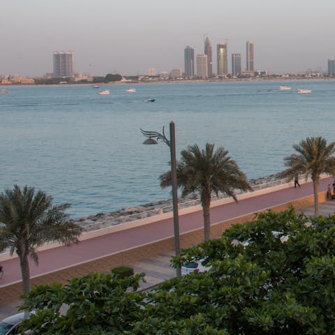 Explore all that Palm Jumeirah has to offer, including direct access to the beach from this resort