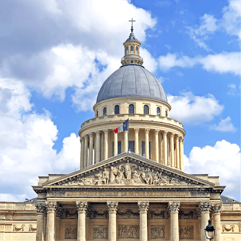 Visit the Panthéon, a twenty-minute stroll from this home