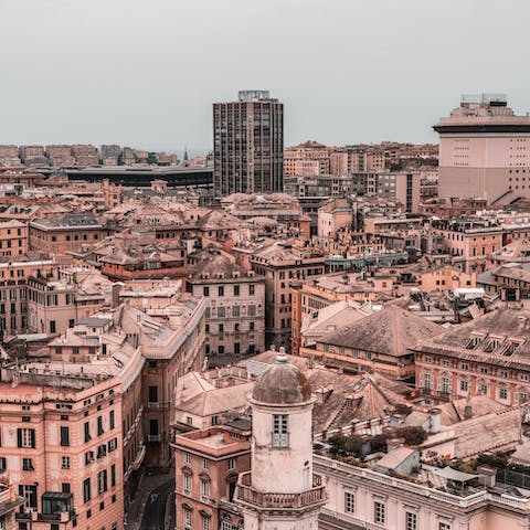 Explore vibrant Genoa from your location right in the heart of the city
