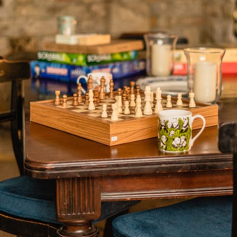 Bring out your competitive side with a game of chess 