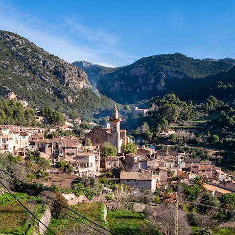 Visit enchanting Valldemossa – just a short drive from the villa