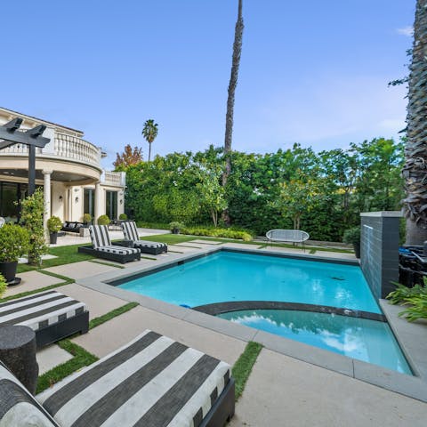 Spend blissful days lounging by the private pool