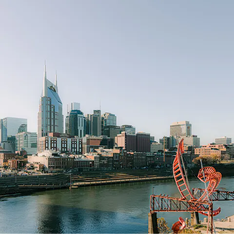Go out and explore Nashville – you're just a ten-minute walk from the riverfront