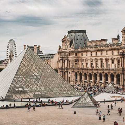 Spend hours gazing at iconic masterpieces housed in the marvellous Louvre Museum