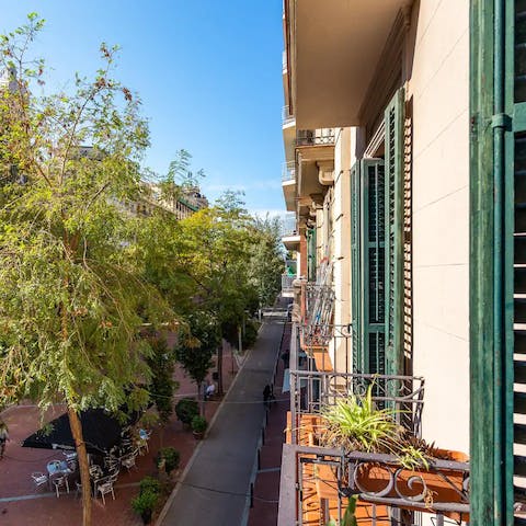 Start your day with a freshly brewed espresso out on the private balcony