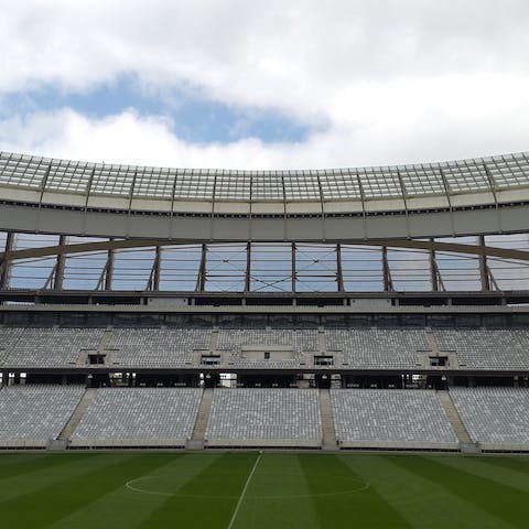 Cheer for your favourite team at Cape Town Stadium, a short walk from home