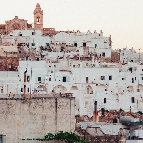 Spend a day exploring the nearby city of Ostuni 