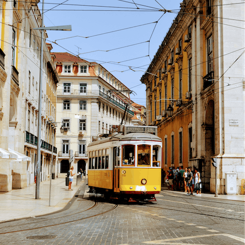 Explore Lisbon's landmarks – nearby tram spots make sightseeing easy