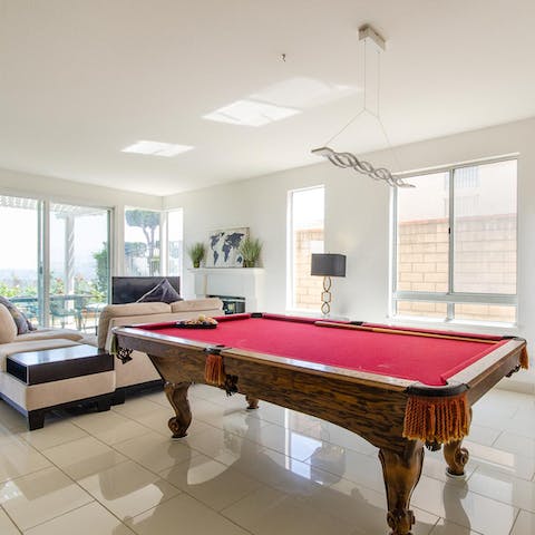Spend fun evenings in with a few games of pool or a movie night