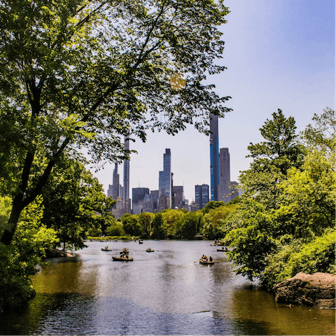 Hop on the subway (two minute walk) and you’ll be in Central Park in twenty minutes flat