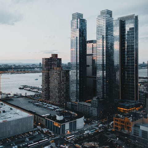 Sample some American cuisine as you stroll around Hudson Yards