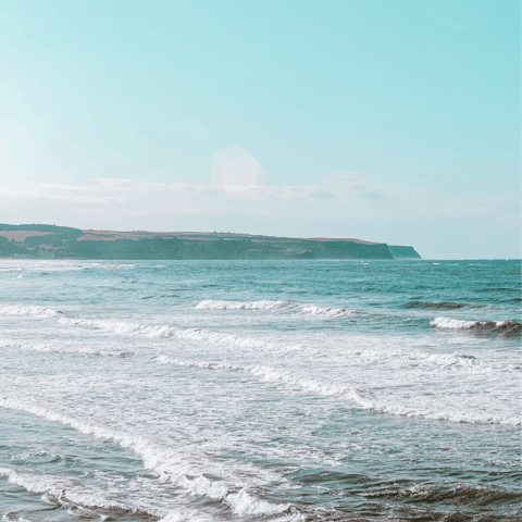 Go for a relaxing stroll along Whitby' s seafront, five minutes' walk away