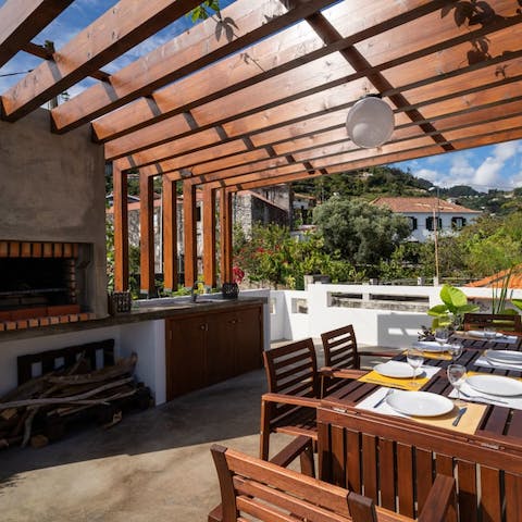 Gather on the communal rooftop terrace for a barbecue