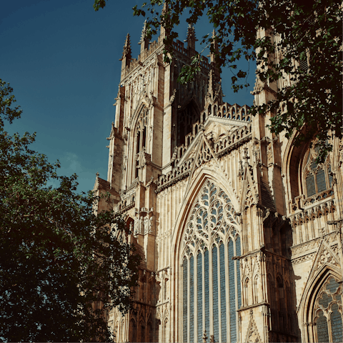 Visit the impressive gothic cathedral, York Minster is just a five-minute stroll away