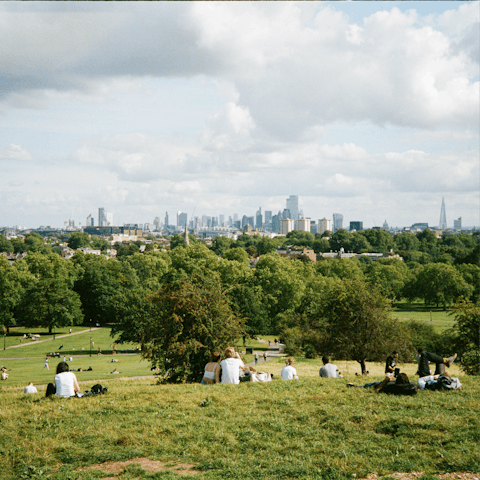 Bask in gorgeous views of London from Primrose Hill, not far on foot