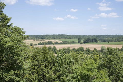 Explore 28 acres of woodland and fields