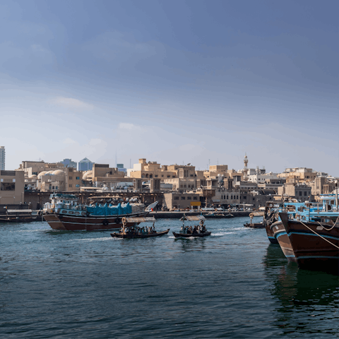 Enjoy a dhow cruise along Dubai Creek