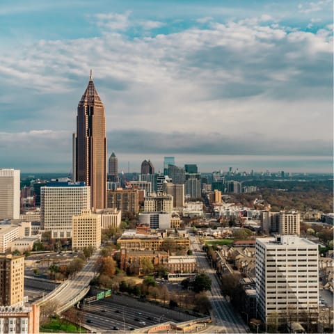 Stay in Midtown Atlanta, just a short walk from bars, restaurants and parks