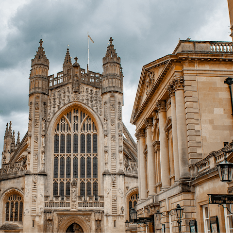 Have a walk or short drive into the centre of Bath with its imposing abbey