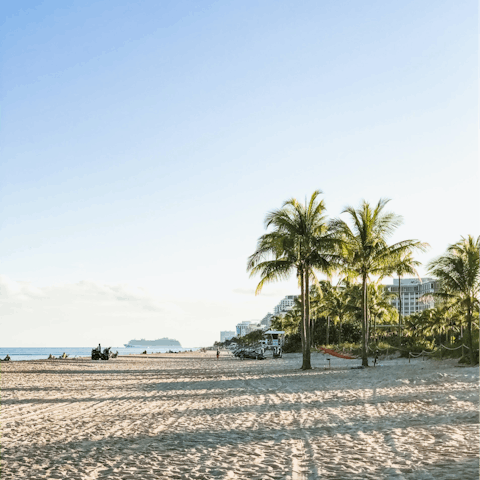 Soak up the sun on Fort Lauderdale beach