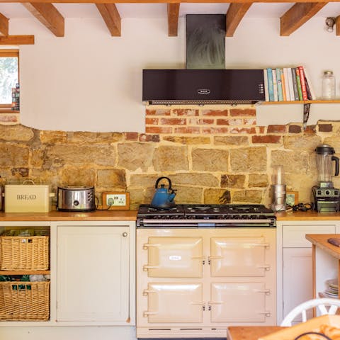 Cook and eat in the picture-perfect country kitchen