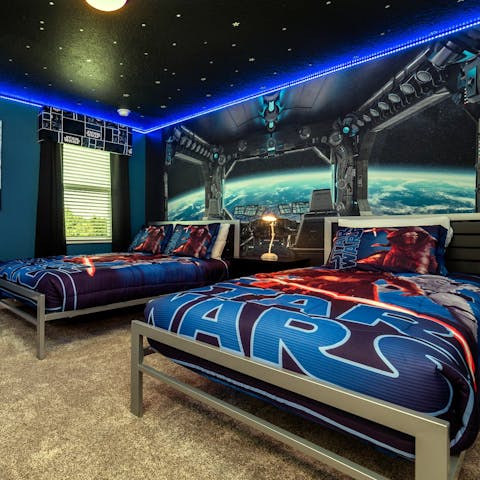 Get the kids excited for Disneyland with rooms themed around their favourite movies