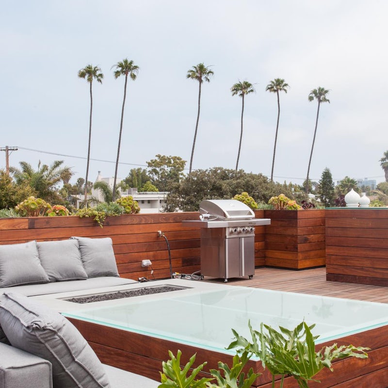 The gorgeous roof terrace