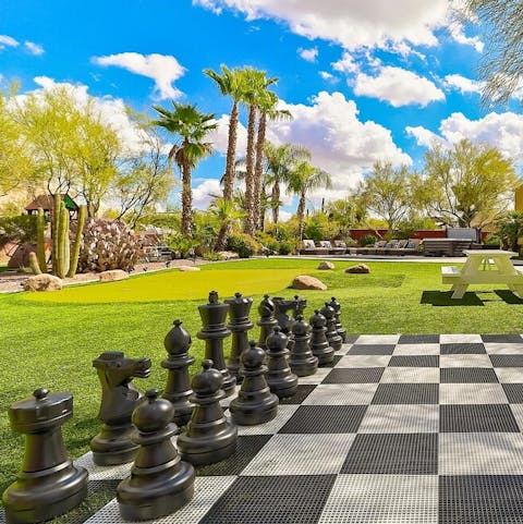 Play a game of giant chess