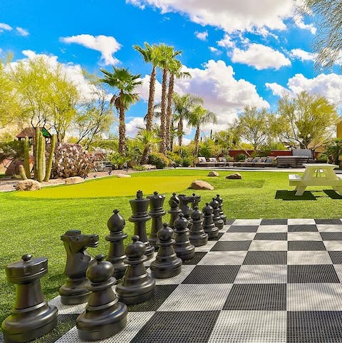 Play a game of giant chess