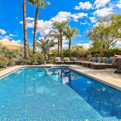 Cool off in the immaculate pool