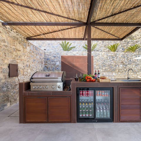 Cook up a Sicilian feast in the outdoor kitchen