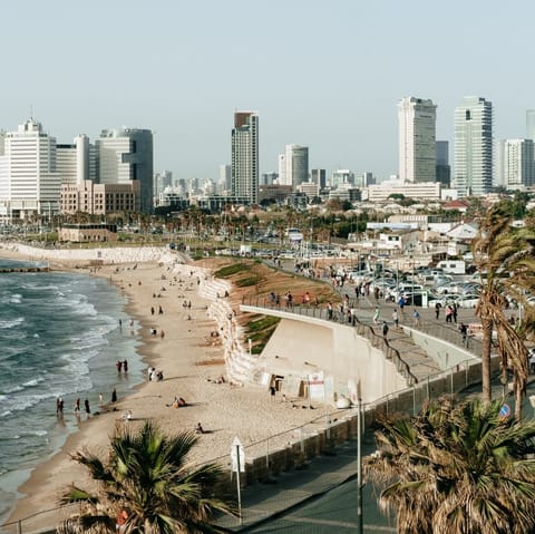 Explore Tel Aviv – the beach is just a short walk from your door