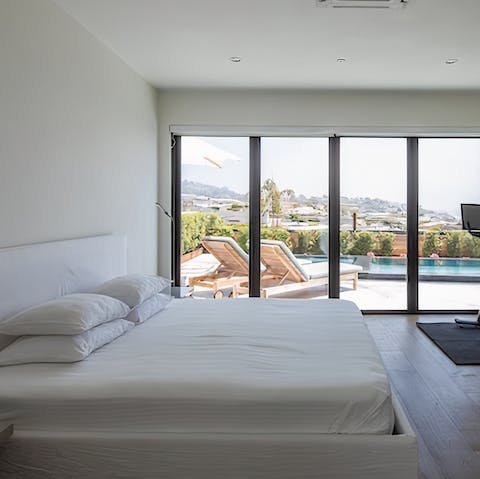 Wake up feeling restored in one of the plush bedrooms and welcome a new day out by the pool 