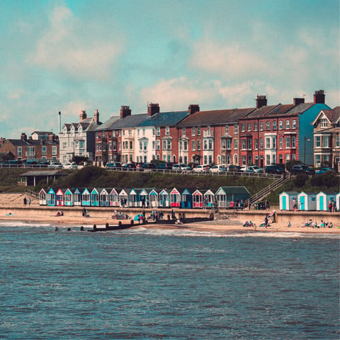 Make sun-kissed memories on the beach of Southwold, just a five-minute walk away