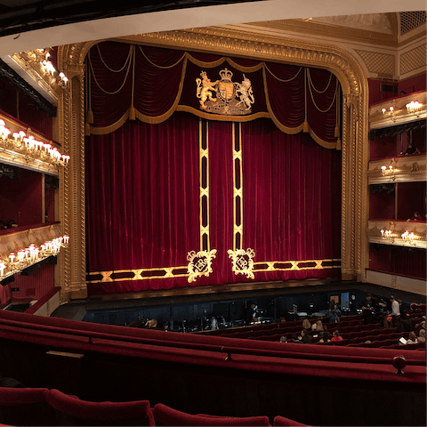 Spend an evening at the Royal Opera House, a four-minute stroll away