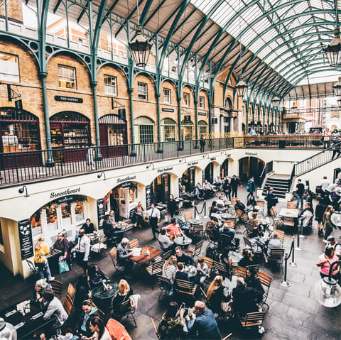 Enjoy all of the Covent Garden restaurants and bars on your doorstep