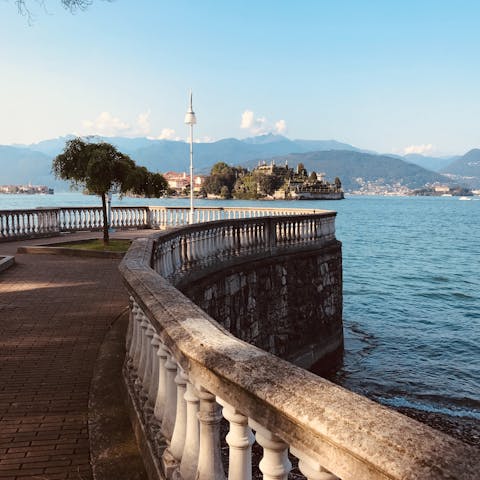 Take a day trip to Stresa on the shores of Lake Maggiore