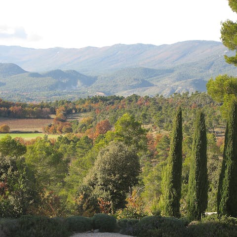 Stay in the Luberon Valley, a forty-five-minute drive from Aix-en-Provence