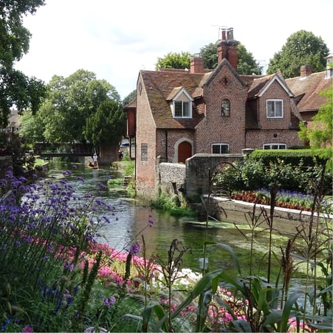 Visit the historic city of Canterbury and stroll down River Stour