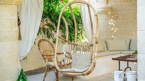 Relax in the beautiful garden surrounded by olive trees