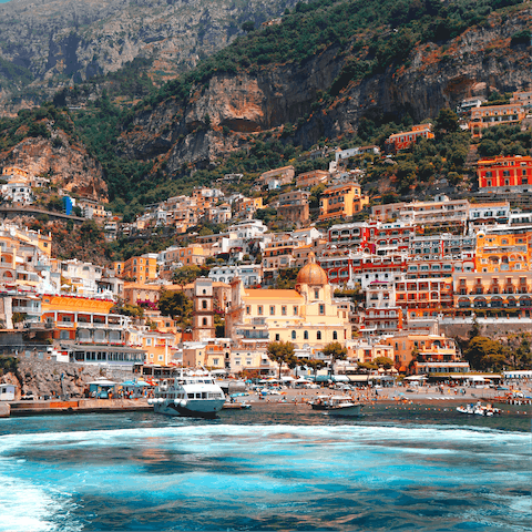 Bask in the glorious Italian sunshine on Positano Beach