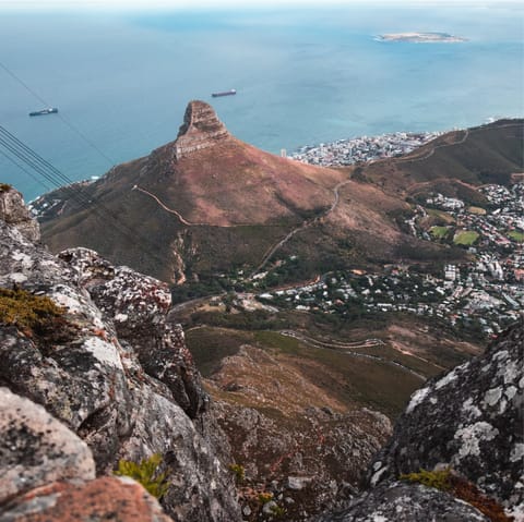 Hike to the summit of Table Mountain for far-reaching views
