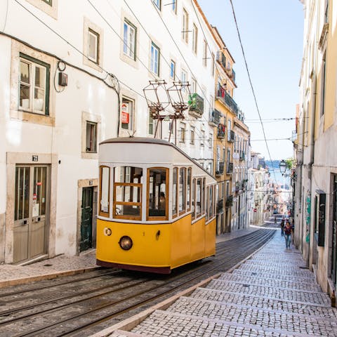 Take a forty-minute drive to Lisbon for a day-trip in the capital city