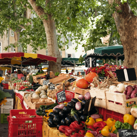 Pay a visit to the local market every Saturday or Tuesday morning