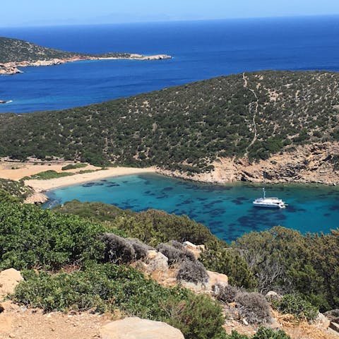 Wander along sandy beaches and explore traditional villages in Sifnos