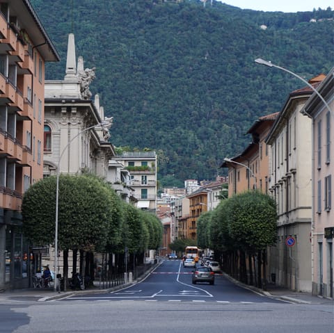 Catch a train to the city of Como and visit its elegant old town
