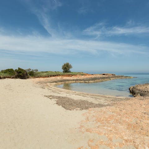 Visit the sandy beaches of Carovigno, located just a short stroll away