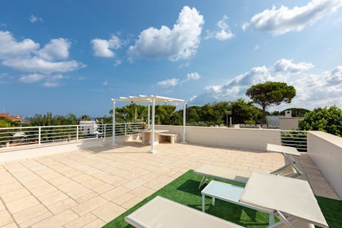 Take in the leafy views from the rooftop terrace